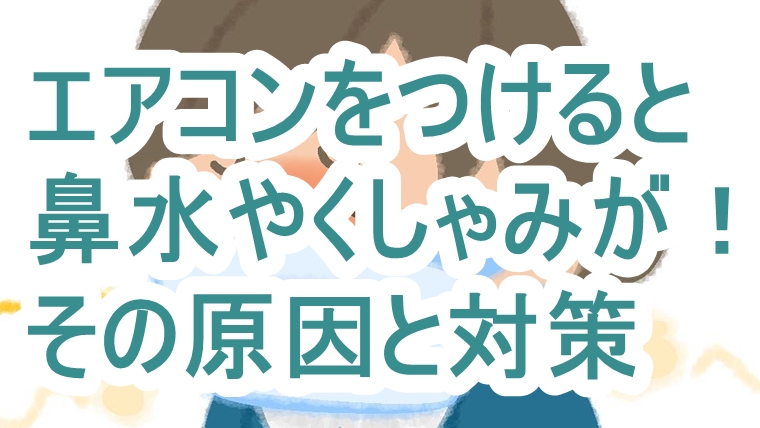 エアコンをつけると鼻水やくしゃみが止まらなくなる原因と対策 エアコン掃除業者比較のカジメモ