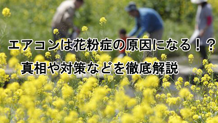 エアコンは花粉症の原因になる 真相やお手入れ方法など徹底解説 エアコン掃除業者比較のカジメモ